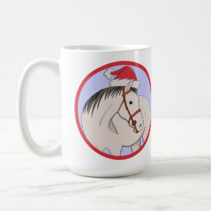 Caneca De Café Feliz Cavalo de Natal