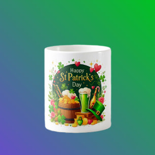 Caneca De Café Feliz Celebração Festiva do Dia de São Patrício