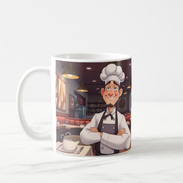 Caneca De Café Feliz Chef Mug (Esquerda)