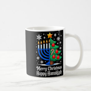 Caneca De Café Feliz Chrismukkah Feliz Natal Hanukkah Corresponde