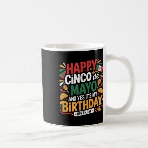 Caneca De Café Feliz Cinco De Mayo Aniversário Tacos Homens Mulhe