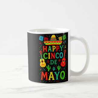 Caneca De Café Feliz Cinco De Mayo - Diversão na Festa Mexicana _