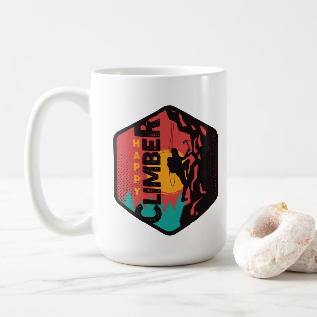 Caneca De Café Feliz Clima (Com Donut)