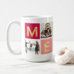 Caneca De Café Feliz Colorida Multi Photo Holiday Mug<br><div class="desc">Quer você comemore o Natal,  Chanucá ou simplesmente queira enviar nossa saudação de Ano Novo para seus amigos e família,  Blush Paper Co. tem o presente perfeito de feriado.</div>
