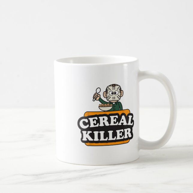 Caneca De Café Feliz Comida de Cereal Troque no Dia das Bruxas (Direita)