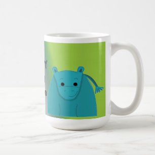 Caneca De Café Feliz como um Hipopótamo