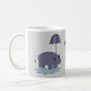 Caneca De Café Feliz como um Hipopótamo