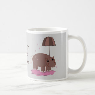 Caneca De Café Feliz como um Hipopótamo