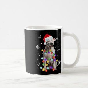 Caneca De Café Feliz de Cachorros Papais noeis Pitbull Natal T