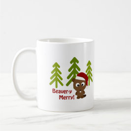 Caneca De Café Feliz de castor! Beaver Natal