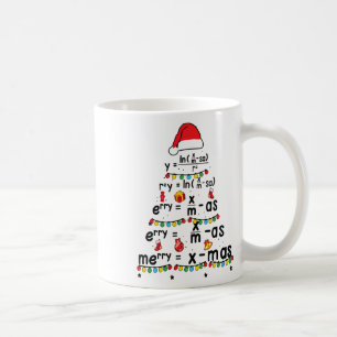 Caneca De Café Feliz de Equação de Matemática X-mas Engraçado Pro