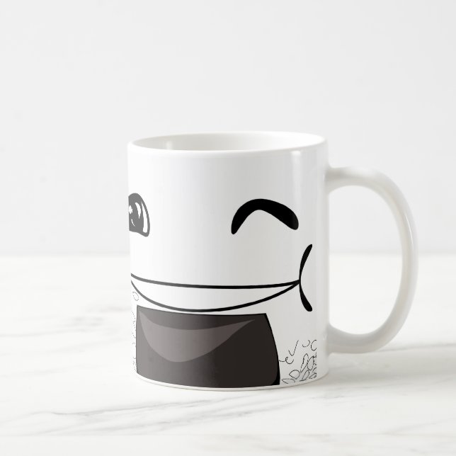 Caneca De Café Feliz Dentro! (Direita)