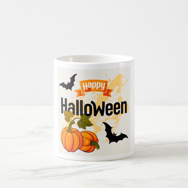 Caneca De Café Feliz Design de Halloween (Criador carregado)