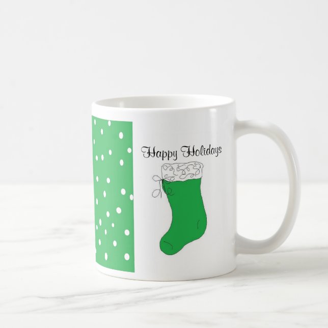 Caneca De Café Feliz Design de Natal (Direita)