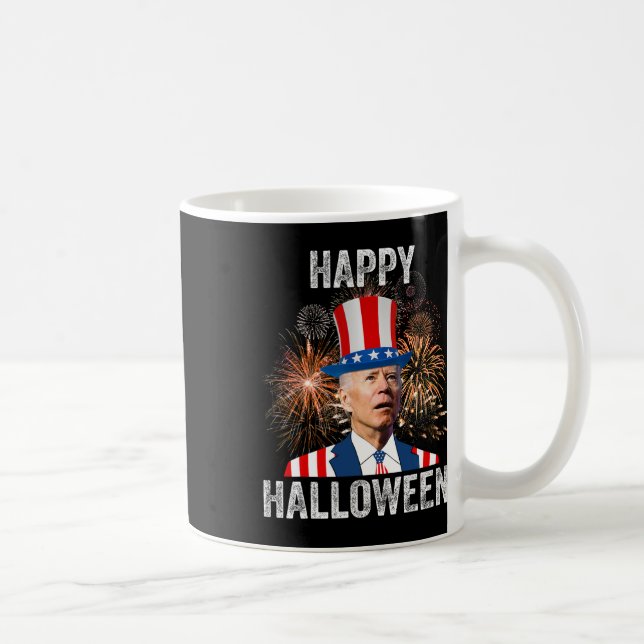 Caneca De Café Feliz Dia 4 De Julho Contra Joe Biden (Direita)