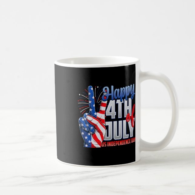Caneca De Café Feliz Dia 4 De Julho Dia Da Independência Patrimôn (Direita)