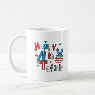 Caneca De Café Feliz Dia da Independência em 4 de julho
