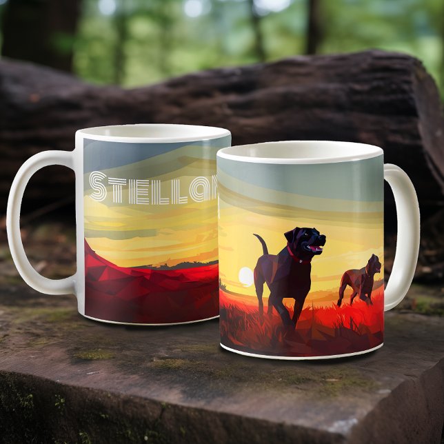 Caneca De Café Feliz Dia da Manhã dos Cães - Personalizado (Criador carregado)