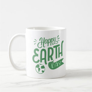 CANECA DE CAFÉ FELIZ DIA DA TERRA
