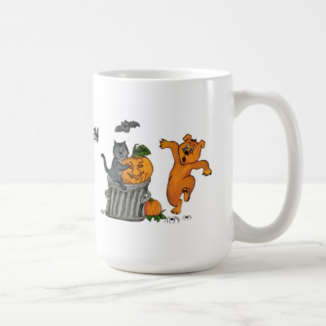 Caneca De Café Feliz Dia das Bruxas! 5 (Direita)