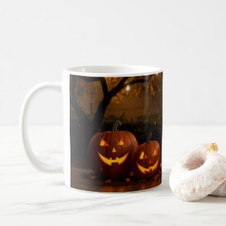 Caneca De Café Feliz Dia das Bruxas, Bonitinho Esculpido