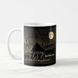 Caneca De Café Feliz Dia das Bruxas da Família Escura Simples