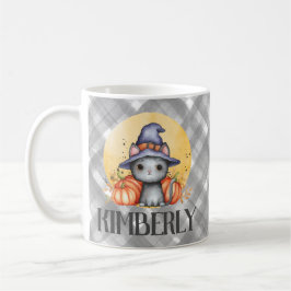 Caneca De Café Feliz Dia das Bruxas de Gato Negro