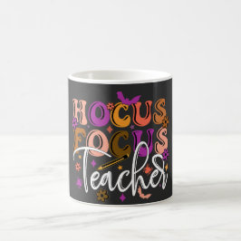 Caneca De Café Feliz Dia das Bruxas - Professor de foco no Hocus
