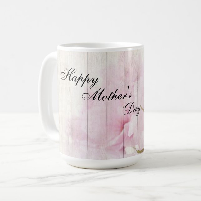 Caneca De Café Feliz Dia das Mães (Frente Esquerda)