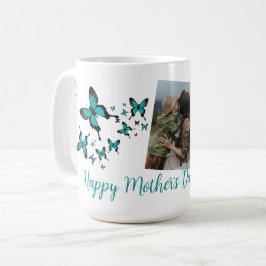 Caneca De Café Feliz Dia das Mães Borboleta Foto Fofa 