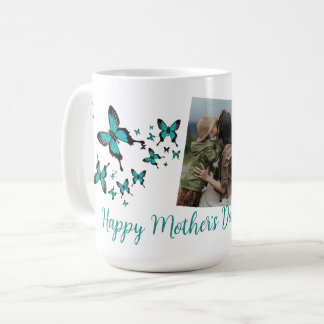 Caneca De Café Feliz Dia das Mães Borboleta Foto Fofa 