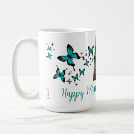 Caneca De Café Feliz Dia das Mães Borboleta Foto Fofa