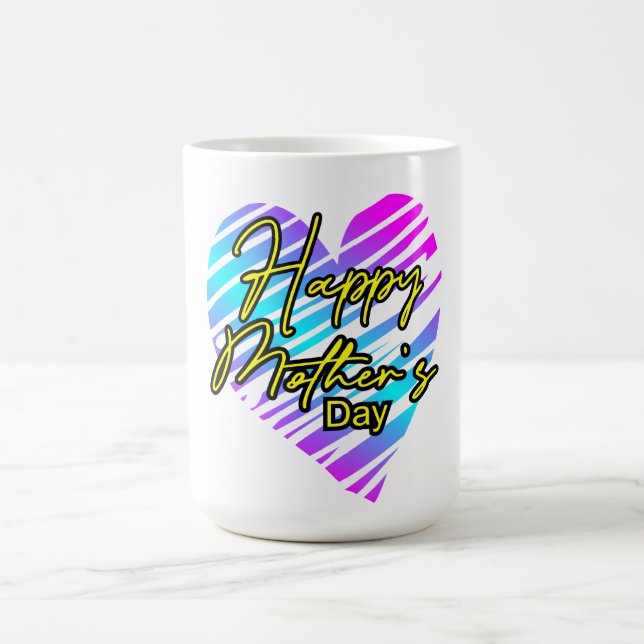 Caneca De Café Feliz Dia das Mães Coração  (Centro)