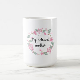 Caneca De Café Feliz Dia das Mães – Design de Saudação com Coroa