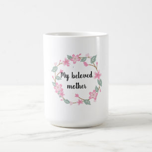 Caneca De Café Feliz Dia das Mães – Design de Saudação com Coroa
