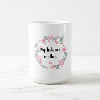 Caneca De Café Feliz Dia das Mães – Design de Saudação com Coroa 