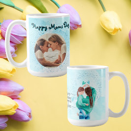 Caneca De Café Feliz Dia das Mães Foto de Amor entre Mãe e Filha