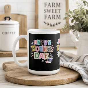 Caneca De Café Feliz dia das mães, gratidão mamãe