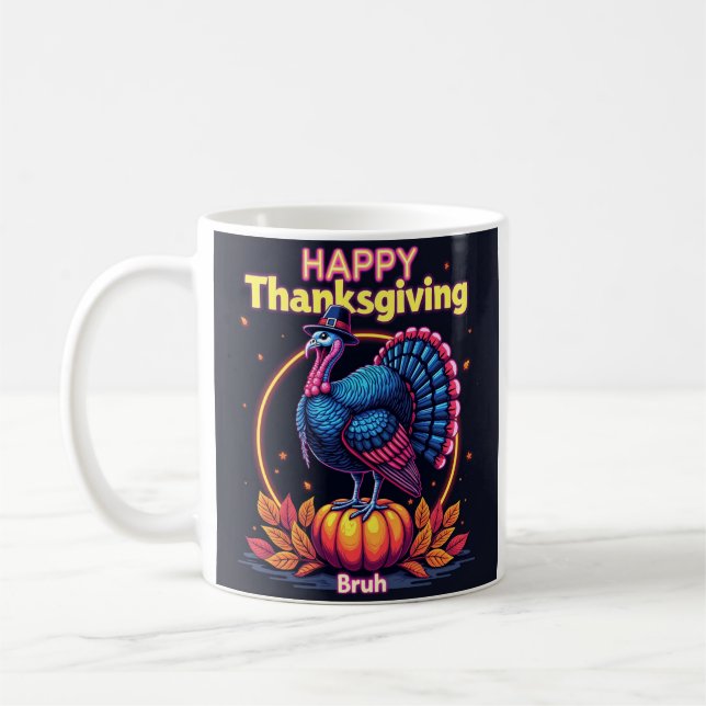 Caneca De Café Feliz Dia de Ação de Graças (Esquerda)