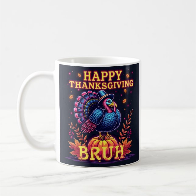 Caneca De Café Feliz Dia de Ação de Graças (Esquerda)