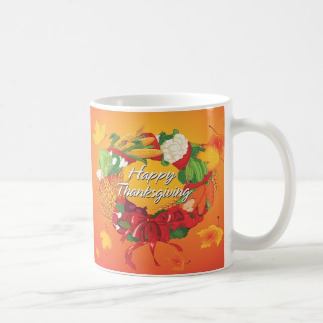 Caneca De Café Feliz Dia de Ação de Graças 6 Mug (Direita)