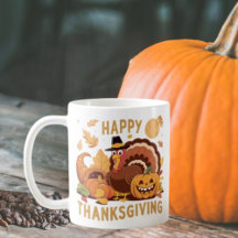Feliz Dia de Ação de Graças Colheita de Autumn Mug