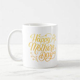 CANECA DE CAFÉ FELIZ DIA DE AS MÃES