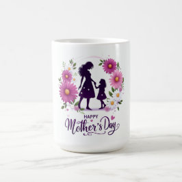 Caneca De Café Feliz dia de as mães