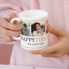 Caneca De Café Feliz Dia de as mães 1rua Preto E Dourado 5 Foto