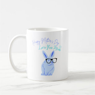 Caneca De Café Feliz dia de as mães Blue Bunny