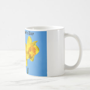 Caneca De Café Feliz Dia de as mães Daffodils Dourado Flores medu