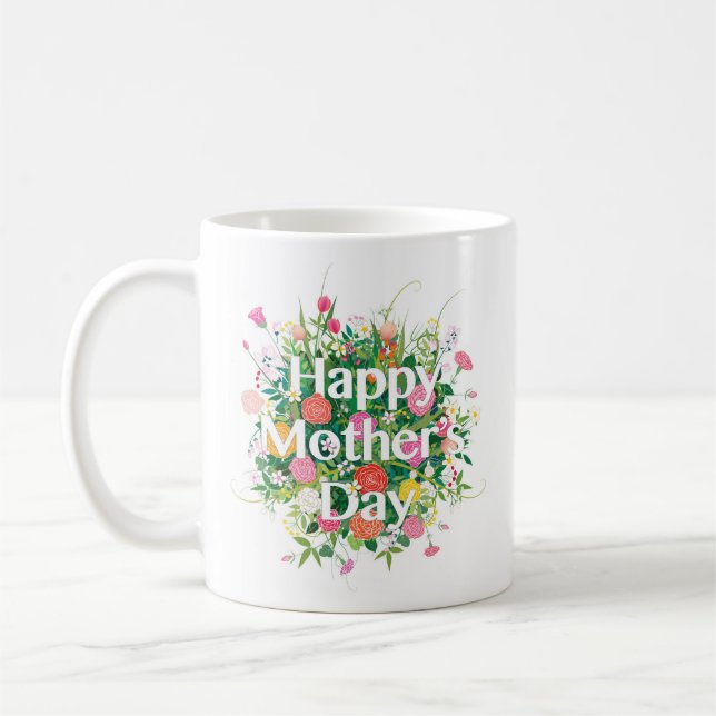Caneca De Café Feliz dia de as mães | Feriados (Esquerda)