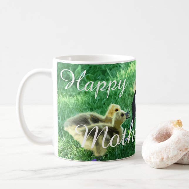 Caneca De Café Feliz Dia de as mães - Mãe Goose (Com Donut)
