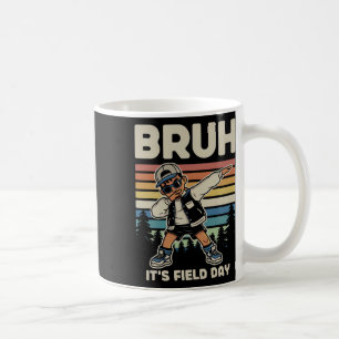Caneca De Café Feliz Dia de Campo Garoto Dançando Bruh É Dia de C